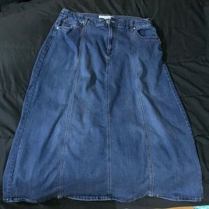 Maxi Jean skirt 16W